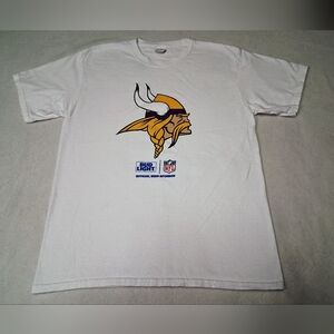 Vintage 1990 Minnesota Vikings Logo T-Shirt with Budlight And NFL Logo